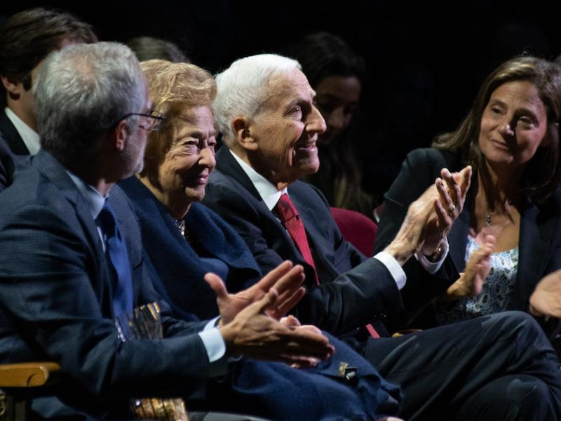 Picture of Dr Roy Vagelos at an event celebrating his scientific accomplishments