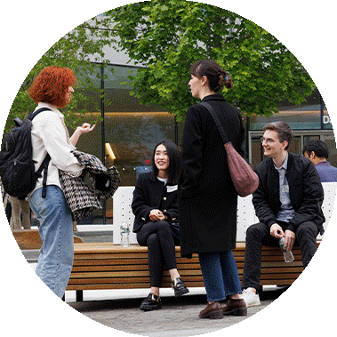 Carousel of Columbia Students around the different campus