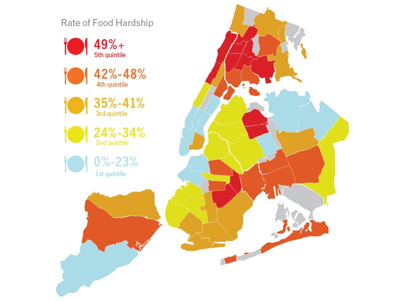 New York Hunger Tracking Map